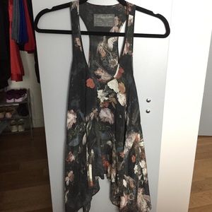 All Saints Lost Game Racer Vest Tank